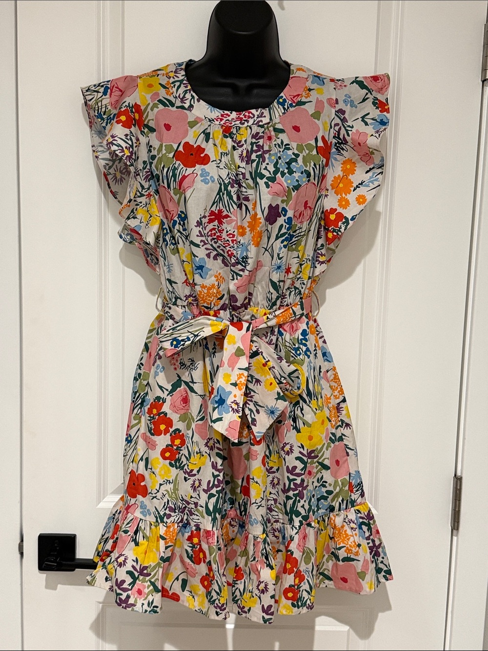 Melloday Ruffle Detail Floral Dress